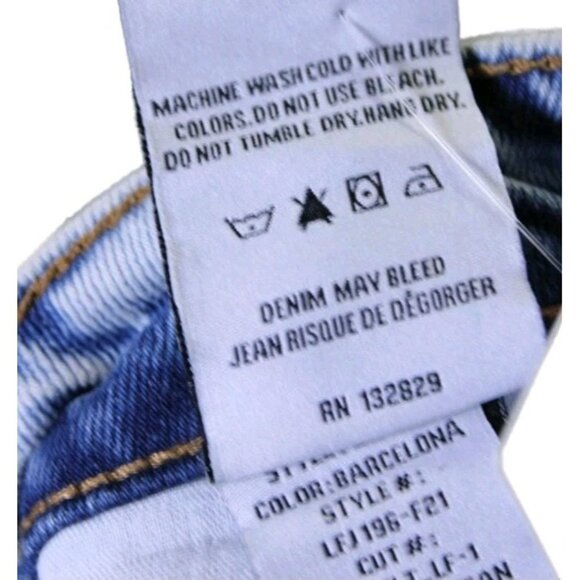 Lovers + Friends Dustin Boyfriend High Rise Button Fly Jeans Blue Size 25 - Picture 5 of 6